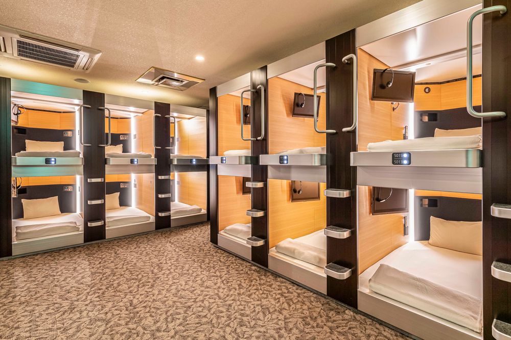 What is a capsule hotel