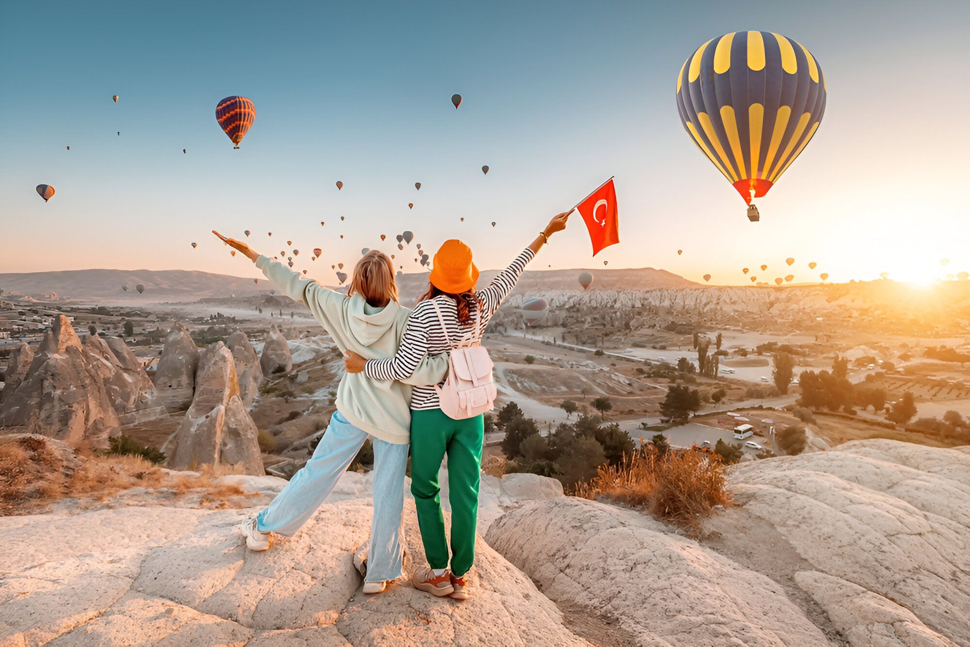 Tourists in Turkey 